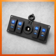 Car Dashboard panel switch led DC port outlet universal car switch 12v 24v car offroad bus truck boa