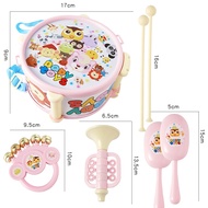 Children's toy drums, happy patting drums, drums, 7-piece drumming combination, musical percussion instruments like jazz drums.