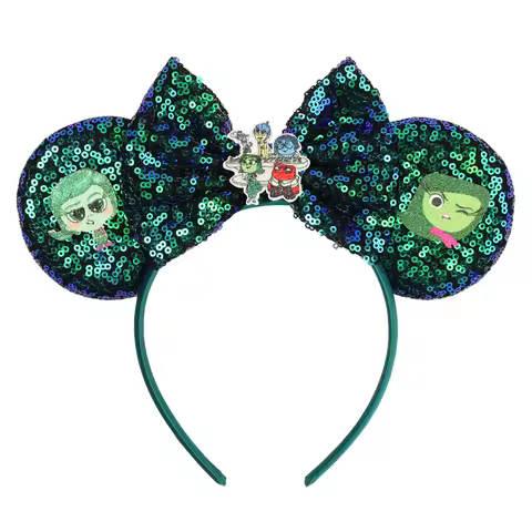 Hot Inside Out 2 Mickey Mouse Headband Movie Peripheral Theme Disney Anxiety Anger Envy Bing Bong Cu