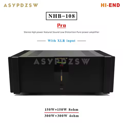 HI-END 108P NHB-108 Pro Stereo Hgh power Natural Sound Low Distortion Pure power amplifier 150W--300