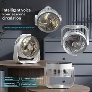 Multifunctional circulating fan smart Bluetooth voice-activated fan desktop office high-power electr