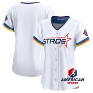 Women's MLB Houston Astros Blank 2025 City Connect White Baseball Jersey
