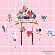 Bt21 Cake Topper / BT21 Cake Topper / BT21 Cake Decoration / BT21 - BTS