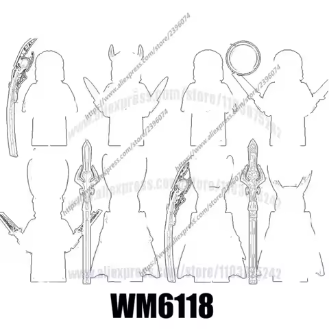 1PCS Action Figures Building Blocks Series WM6118 WM2179 WM2180 WM2181 WM2182 WM2183 WM2184 WM2185 W
