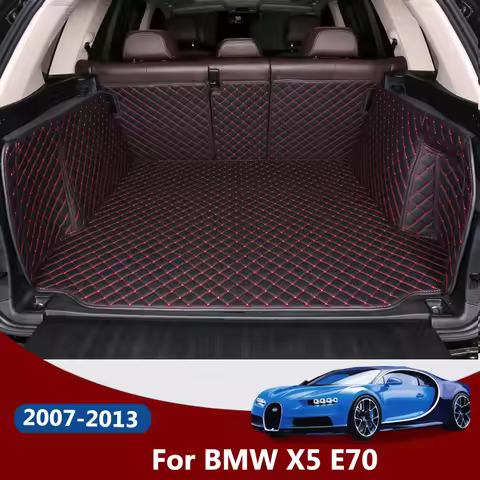 Leather Car Trunk Mat For BMW X5 E70 2007-2013 Trunk Boot Mat X5 Liner Pad BMW E70 Cargo pad Carpet 