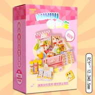 Qingyifang miniature dessert table kapibala bakery Food Toys DIY Mini Toys Simulation Ornaments Scen