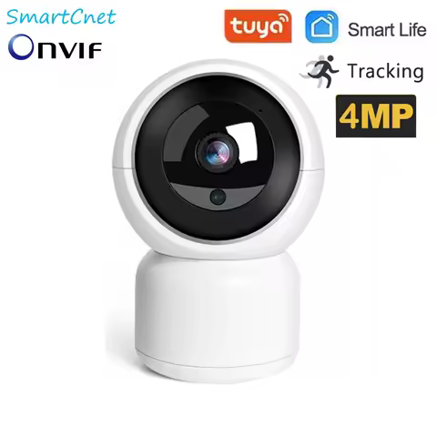 SmartCnet Tuya Smart Life 4MP IP Camera Indoor Tracking Onvif Wireless WiFi Security Surveillance CC