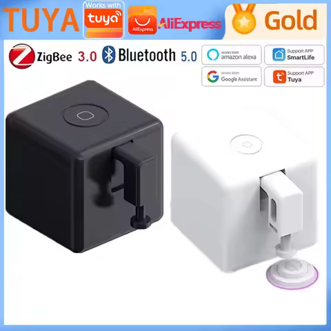 Tuya Finger Robot Zigbee Bluetooth Fingerbot Plus CR2 battery version Robot Button Pusher Switch Bot