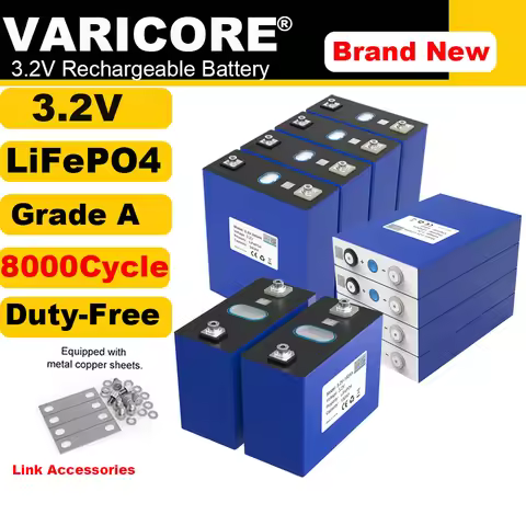 16x 3.2V LiFePO4 Battery 320AH 340ah 280ah 150ah 90Ah 105ah for 12v 24V 36v Golf cart RV Solar Energ
