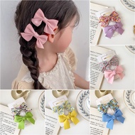 2 Pcs/set Korean version kids bow hair clips kids hair clips hair accessories set for kids cute hair