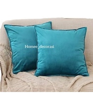 Suede sofa cushion cover 30x30 40x40 45x45 50x50 60x60 plain premium suede