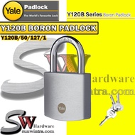 [Original] Yale 50mm Y120B Boron Padlock Y120B/50/127 Suitable for Outdoor (Key-Alike Available)