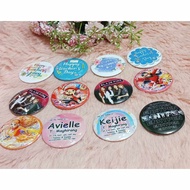 AVL's Customized Button pin 2.25 inches for any use as, anti lost kid pin/ emergency contact pin