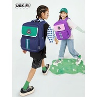 uek小學生書包男女兒童減負護脊超輕一二三到五六年級英倫風背包