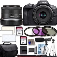 Canon EOS R100 4K Video Recording Mirrorless Camera with 18-45mm+50” Tripod+Shoulder Bag+2 X 64GB Fast Memory+Deluxe Accessory Bundle