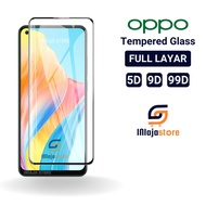 LAYAR Tempered Glass Full Screen 9D Oppo A79 5G A78 4G A78 5G A77 (2022) A77s A71 A76 A72 A72 5G A73