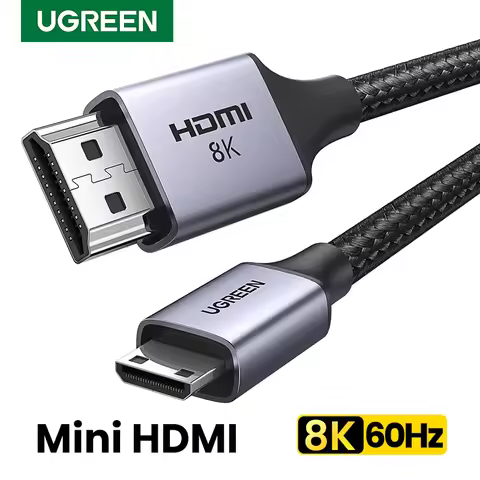 UGREEN Mini HDMI-Compatible to HD Cable 8K/60Hz for Raspberry Pi Zero Graphics Video Card Camera Cam