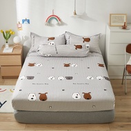 Phong cách Hàn Quốc tấm ga trải giường trải giường bao gồm tất cả 4/5/6feet (Vỏ gối và vỏ bọc đệm đư