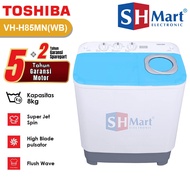 MESIN CUCI 2 TABUNG 8 KG TOSHIBA VH-H85MN / VH-H85WR / VH-H85WB / VH-H85WW GARANSI RESMI (MEDAN)