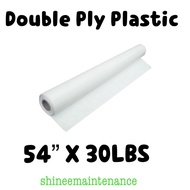 [2 roll bundle!] Double Ply Plastic 54" x 30LBS