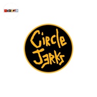 Circle Jerks band sticker rounded hardcore punk sticker