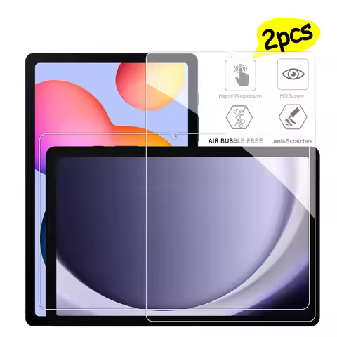 2PCS HD Scratch Proof Screen Protector Tempered Glass For Samsung Galaxy Tab S6 lite 2024 S5E S7 FE 