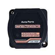 Smart Dual Battery Isolator12V 140A Voltage Sensitive Relay VSR for All Automotive LandRV Yacht Dual