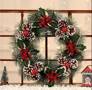 聖誕節松果花環裝飾 （40cm）Christmas wreath