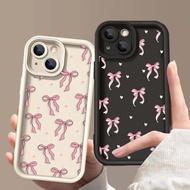 Love Heart Pink Bow Tie Case For Reno 15 Pro 15F 14 13 12 11 Plus 14F 13F A6 Pro A5 A79 13F 12F A78 