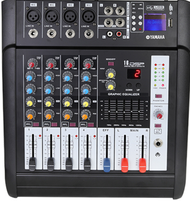 YAMAHA AUDIO MIXER PH6/Ph4  มิกเซอร์ 4-6 ช่องมาพร้อมกับเครื่องขยายเสียงในตัวเครื่องขยายเสียง USB เคร