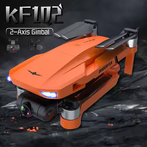 KF102 4K GPS Drone Dual HD Camera 2-Axis Gimbal WIFI FPV Foldable Quadcopter Aerial Photography Perf