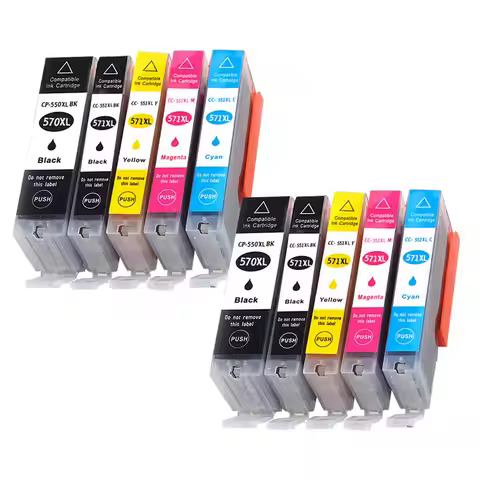 570 571 PGI-570 CLI-571 Replacement Ink Cartridge For Canon PIXMA MG5750 MG5751 MG5752 MG6850 TS6050