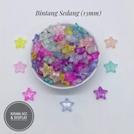 Mote manik manik Warna soft pastel Pecah Kaca berat 10 gr