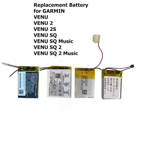New Battery for GARMIN VENU 1 2 2S SQ SQ2 MUSIC VENU2 361-00139-10 361-00086-12 361-00136-10 361-001