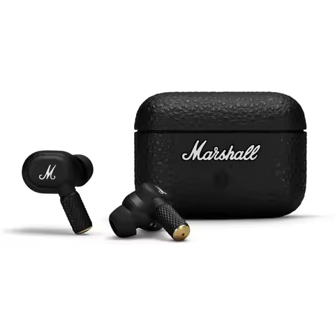 Genuine original Marshall Motif II True Wireless Active Noise-Canceling Earbuds Headphones, Black