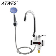 ATWFS 3000W Tankless Water Heater Faucet Shower Instant Electric Tap Heating Hot Water For Kitchen And Bathroom