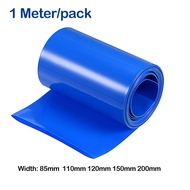 1m/pack PVC Heat Shrink Tube Blue Shrink Insulated Shrink Tubing For Production Of 18650 Battery Packs Cable Sleeve  Multi Sizes