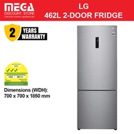 LG GB-B4624PY 462L 2-DOOR FRIDGE | Bottom Freezer | 3 Ticks