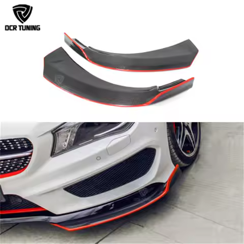 For Mercedes CLA Carbon Front bumper Splitter & Rear Bumper Splitter 2014 2015 2016 CLA Class cla 45