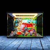 Xiaole Acrylic Lighting Energy Suitable Car 80055 Storage Box Toy Loaded Building Block Man Model Go