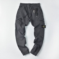 stone islandˉNew Casual American Mens Versatile Casual Pants Tooling Pockets Mens Trend Brand Long P