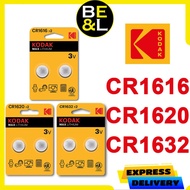 Original Kodak CR1632 / CR1620 / CR1616 Max Lithium 3V Battery | 2pcs