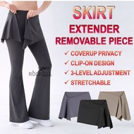 ROOFLESS Skirt Extender Sport Skirt Flared Pants Woman Skirted Yoga Pants Women Removable Skirt Yoga