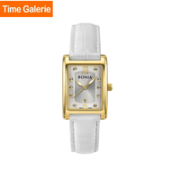 Bonia Elegance BNB10786-2213 White Leather with Square Dial Women Watch