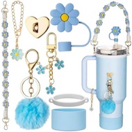 Stanley Cup Accessories With Handle Strap - Including Straw Topper, Boot, Keychain Chs for Stanley 3