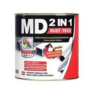 สีน้ำมัน TOA MD 2IN1 RUST TECH #MG999 GLOSS BLACK 1/4 แกลลอน (1193569)