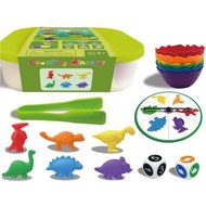 Kindermatic - 彩色數數恐龍幼兒遊戲套裝 附遊戲活動卡 &amp; 遊戲手冊