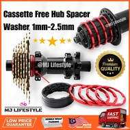 [1PC] Premium Bicycle Cassette Free Hub Spacer Washer 1mm 1.5mm 2mm 2.18mm 2.35mm 2.5mm Freehub Ring