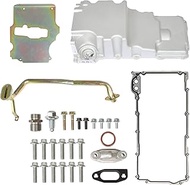 munirater Engine Aluminum Low Profile Oil Pan Retro Replacement for LS1 LS2 LS3 6.2L 6.0L 5.3L 4.8L