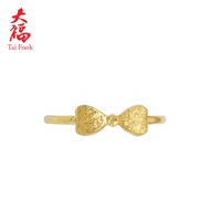 Taifook 916 Gold Jewellery Ring TaiFook Gold Jewelry 916 Bow Ring PGJR180083
